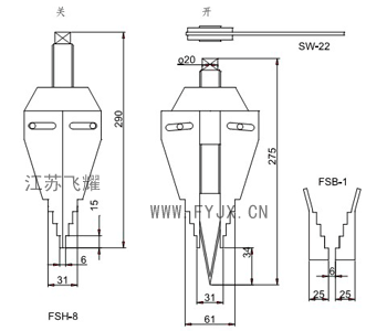 機(jī)械式同步法蘭分離器示意圖