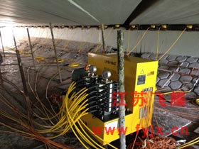 滬寧高速無錫段施工現場